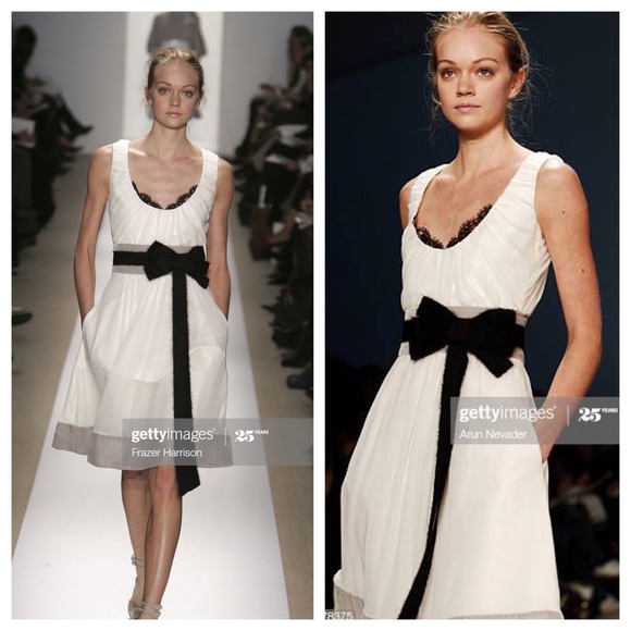 CHLOE | Silk Crepe Scoop Neck Dress | 4 - Picture 2 of 7